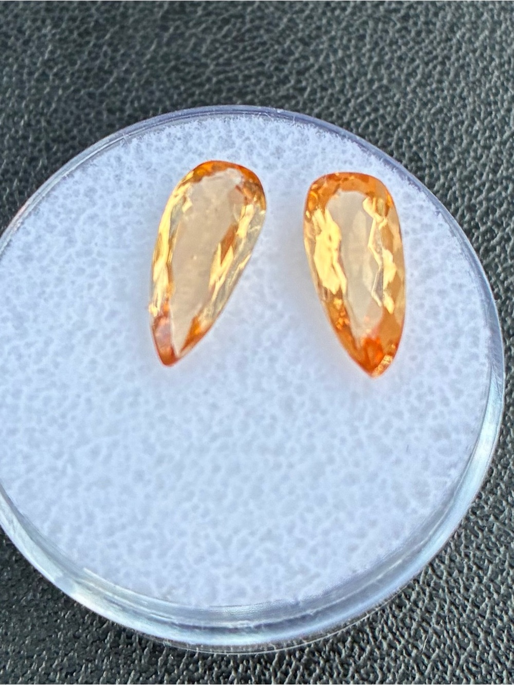 2 Beautiful 3.8 TCW Imperial Topaz Ouro Preto Brazil Loose Natural Gemstones